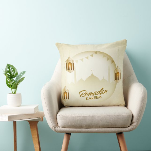 Coussin Golden Ramadan Kareem Pillow (Chaise)