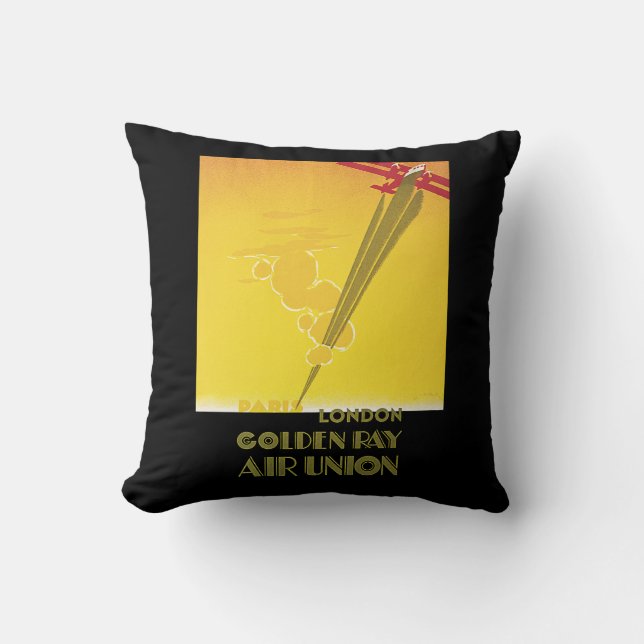 Coussin Golden Ray ~ Union aérienne (Recto)