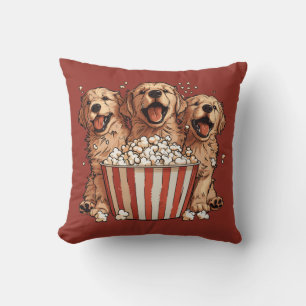 Coussin Golden Retriever Dogs Movie Popcorn Bucket