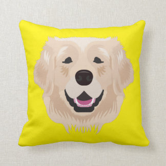 Coussin Golden retriever jaune
