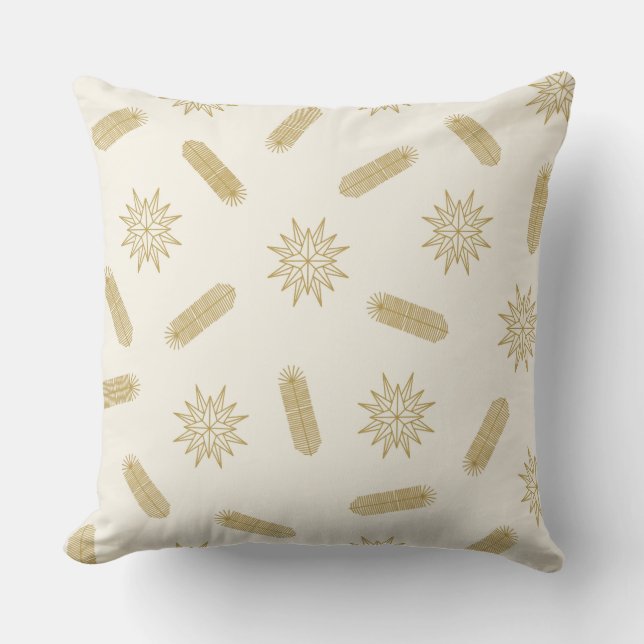 Coussin Golden Stars et Tree Brunches (Recto)
