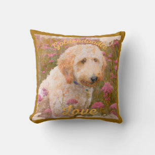 Coussin Goldendoodle fun mignon