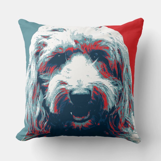 Coussin GOLDENDOODLE par Hope Dogs (Recto)