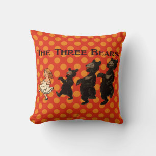 Coussin Goldilocks & The Three Bears - Livre pour enfants
