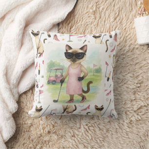 Coussin Golf Le golf de Cat est un golf pour les Amoureux