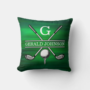Coussin Golf Monogramme Design Jeu d'oreiller
