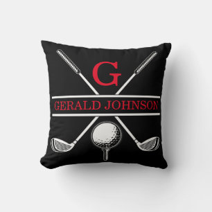 Coussin Golf Monogramme Design Jeu d'oreiller