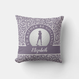 Coussin Golf personnalisé silhouette motif moderne chic vi