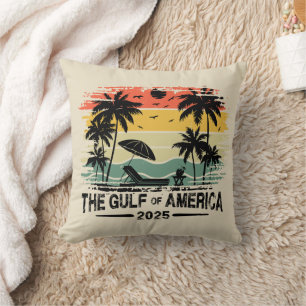 Coussin Golfe d'Amérique conception patriotique vintage-am