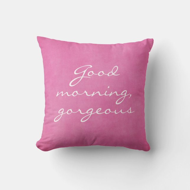 Coussin Good Morning Gorgee (Recto)