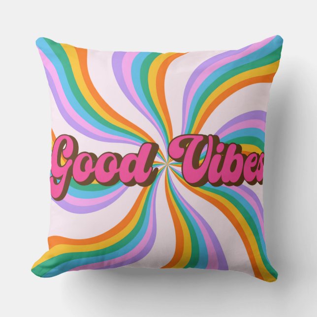 Coussin Good Vibes (Recto)