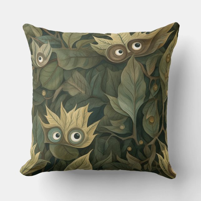 Coussin Googly Eyed Garden Botanical (Recto)