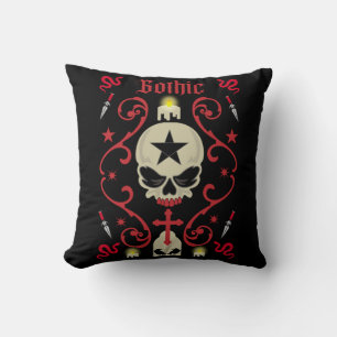 Coussin Goth Day Art gothique
