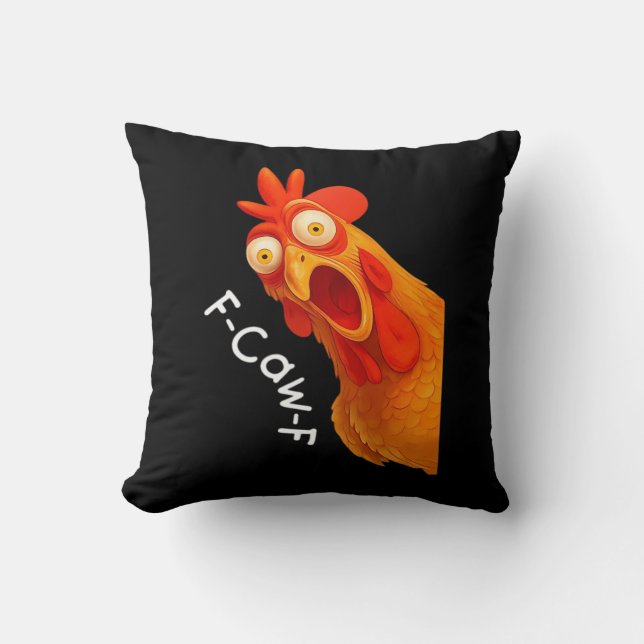 Coussin Gothic Humor Funny F Caw F Crow Design (Recto)