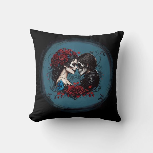 Coussin Gothique Couple amoureux Saint Valentin (Recto)