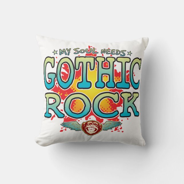 Coussin Gothique Rock Soul Cushion (Recto)