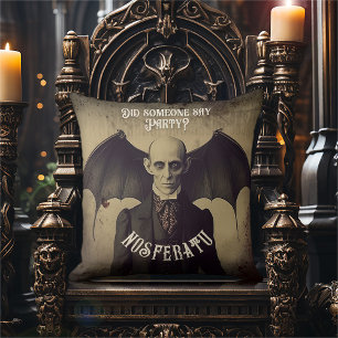Coussin Gothique Vintage victorien Dracula Halloween