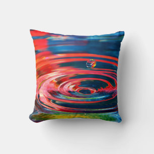 Coussin Gouttelet d'eau coloré