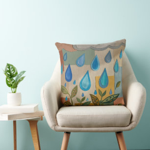 Coussin Gouttes de papier - Série Créée
