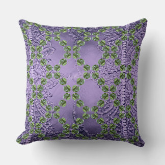 Coussin Gouttes de pluie vertes