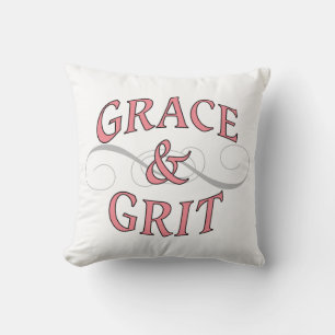 Coussin Grace & Gris en rose et gris
