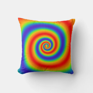 Coussin Gradient du Colorful Spiral Effect