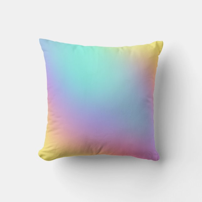Coussin Gradient pastel doux (Recto)