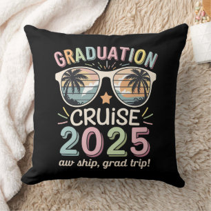 Coussin Graduation Cruise 2025 Graduate Cruising Squad