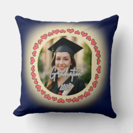 Coussin Graduation Custom Photo Throw Pillow