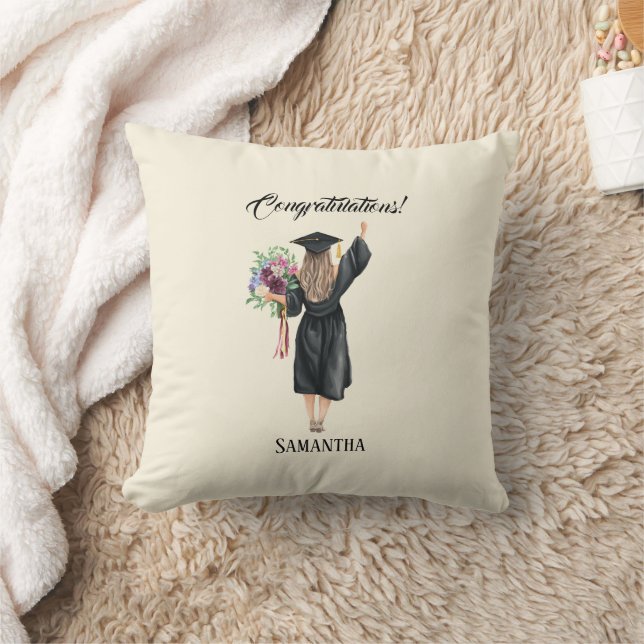 Coussin Graduation personnalisée de l'aquarelle (8) (Couverture)