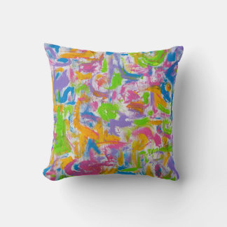 Coussin Graffiti de Neon - Art Abstrait