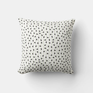 Coussin Graines de pastèque minimalistes et rayures été Wr