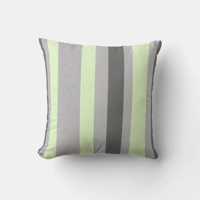 Coussin Graines flectées Charbon et Gris clair Vert (Recto)