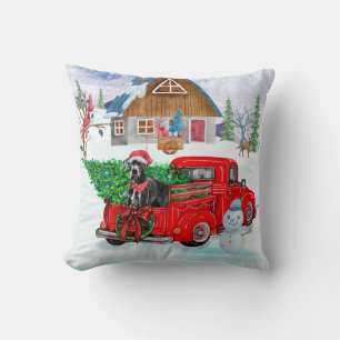 Coussin Grand Danois Chien En Livraison De Noël Camion Nei