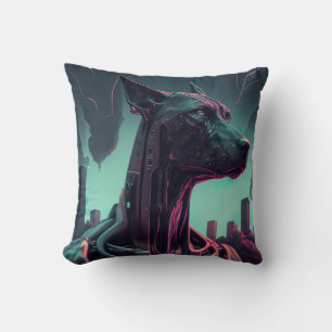 Coussin Grand Danois Futuriste Le Compagnon Robotique
