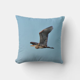 Coussin Grand héron bleu