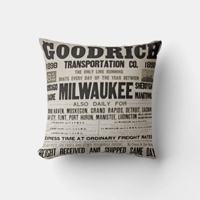COUSSIN GRAND LAKES STEAMSHIP LAKE MICHIGAN MILWAUKEE NAVI (Recto)