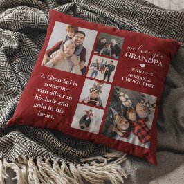 Coussin Grand-père moderne personnalisé | 6 Photo