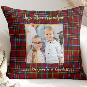 Coussin Grand-père Vacances Plaid Photo personnalisée Noël