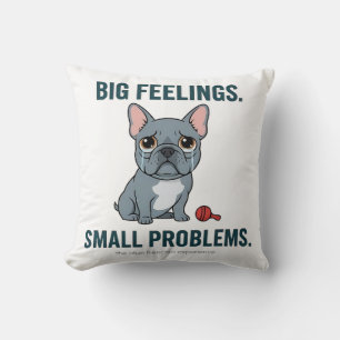 Coussin Grand Sentiments Petits Problèmes Drôle de Bouledo