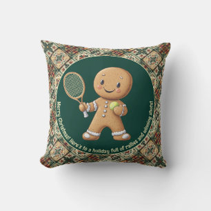 Coussin Grand Slam de tennis en pain d'épices 🎾🎄texte pe