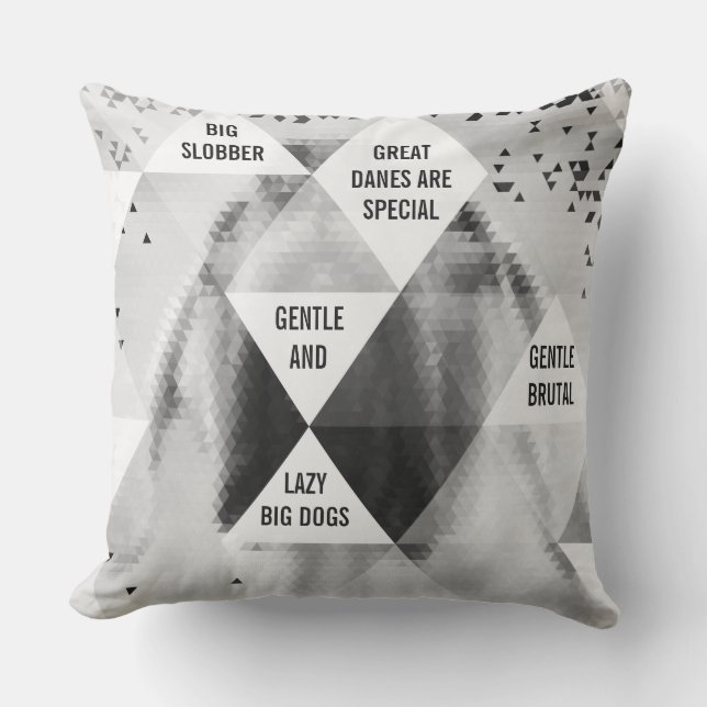 Coussin Grande Danse Abstraite moderne (Recto)
