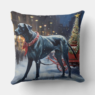 Coussin Grande Danse période de fêtes de Noël