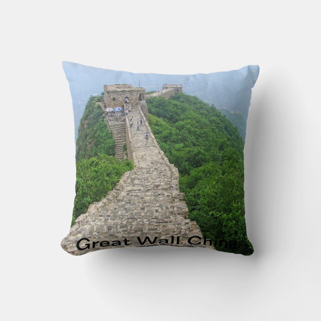 Coussin Grande Muraille Chine (Recto)