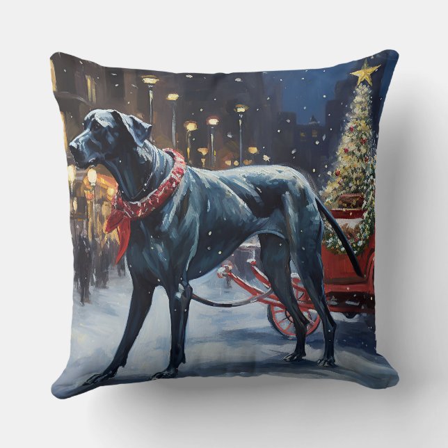Coussin Grande saison de Noël Dane (Verso)