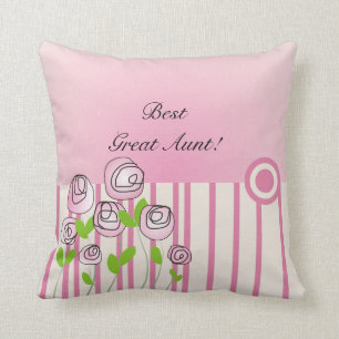 Coussin Grande tante féminine Pillow Best Great tante