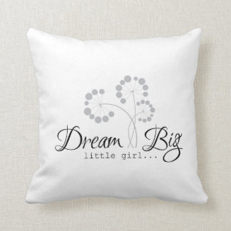 Coussin Grandes citations rêveuses de petite fille pour