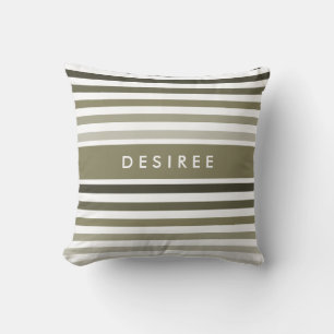 Coussin Grandes Grandes Grandes Grandes Bandes Bandes Vert