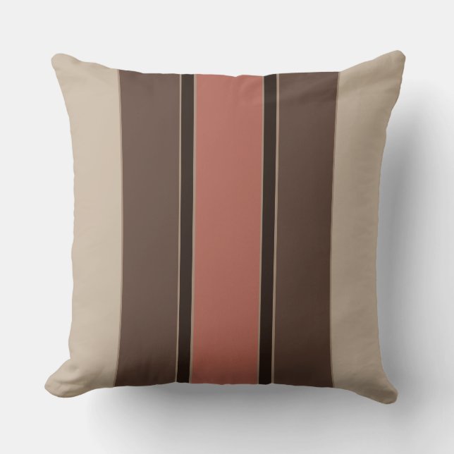 Coussin Grandes saumons et café (Recto)