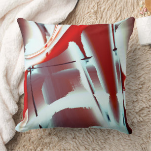 Coussin Grandeur numérique de la peinture coupée en blanc 